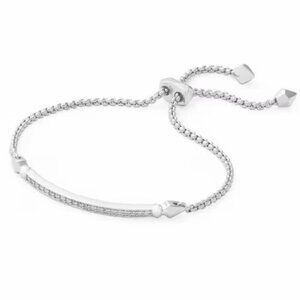 KENDRA SCOTT Ott Adjustable Chain Bracelet in SILVER
